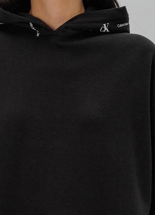 Чорне подовжене худі calvin klein - s 3