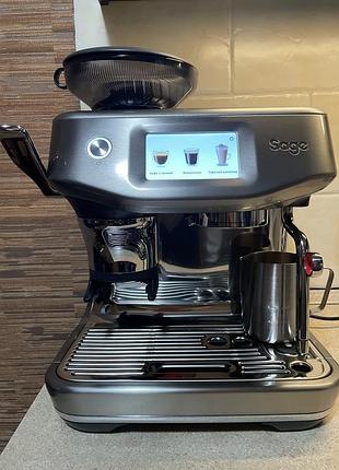 Кавоварка ріжкова sage barista touch impress(ses881bss4feu1)