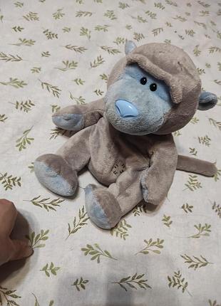 М'яка іграшка блакитний носик друзі ведмедика тедді blue nose  м'яка іграшка мавпа giggles із колекції my blue nose friends