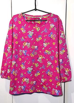 Лонгслів в квітковий принт,р.l