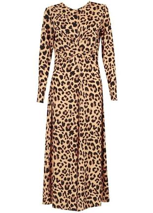 Комбинезон-платье в леопардовый принт