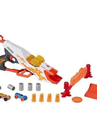 Nerf nitro doubleclutch inferno бластер стрілювальний машинками