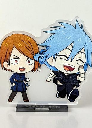 Акриловая мини фигурка махито и нобара из аниме магическая битва