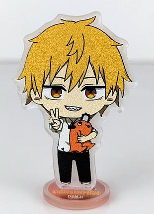 Акриловая мини фигурка денджи из аниме человек-бензопила
