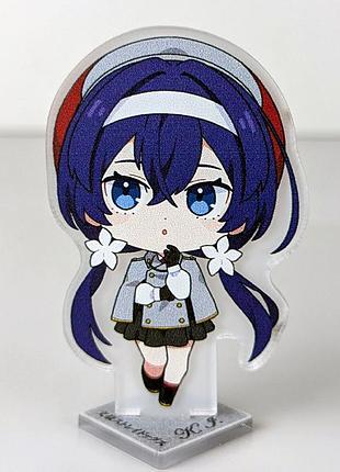 Акрилова міні фігурка кьока ідзумі з аніме літературні генії бродячі пси (бсд)