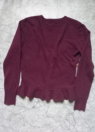 Вовняна кофта з баскою 5