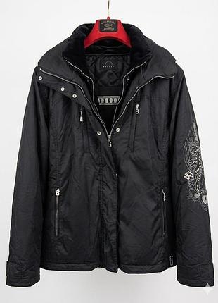 Дизайнерська чорна жіноча куртка зимова bogner😍