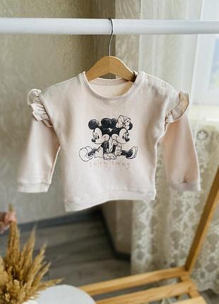 Утеплений світшот, кофта на 12-18 місяців