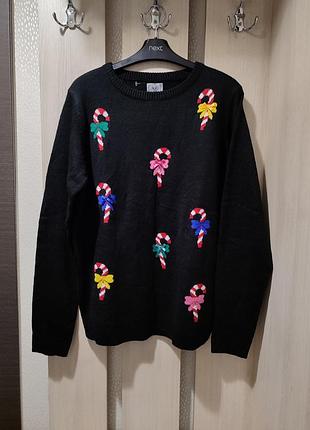 Новый новогодний рождественский свитер up 2 fashion размер m-l