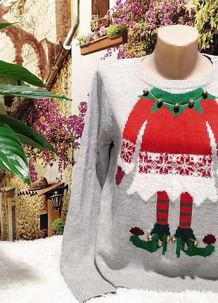 Новогодний свитер. размер s-m.