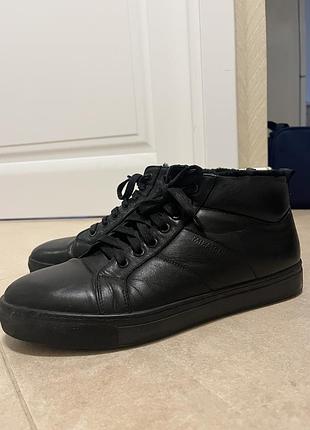 Черевики (ботинки) чоловічі зимові чорні 45 розмір