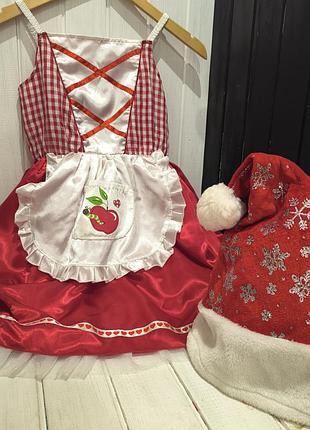 Карнавальный костюм помощница санты эльф снеговинка снеговичка