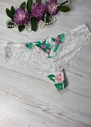 Трусики стринги декорированы кружевом от немецкого бренда zeeman размер xxl 💝