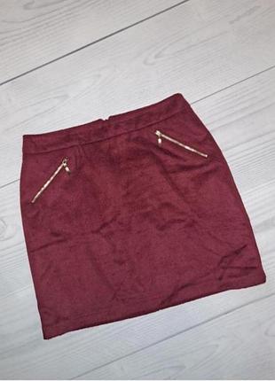 Теплая юбка с шерстью