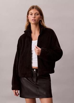 Куртка шерпа calvin klein sherpa jacket, размер s и м
