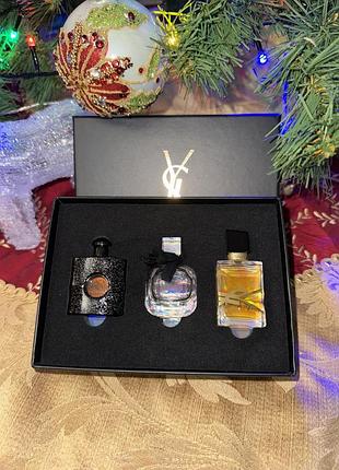 Лімітований набір міні парфумів yves saint laurent ysl сан ларан набор духов на подарунок подарок