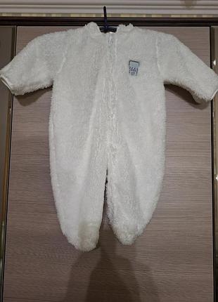 Новый тепленький плюшевый комбинезон ergge