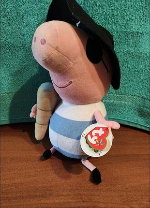 Новая свинка пеппа пират от фирмы ty мягкая игрушка из европы свинка пеппа мягкая грушка с эвропы