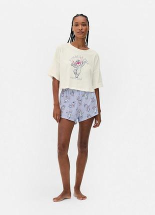 Коттоновая пижамка с стежком десней