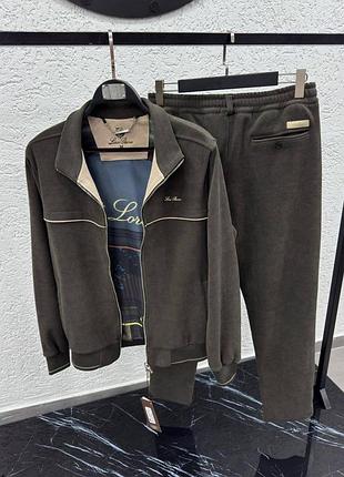 Вельветовий костюм loro piana, чоловічий класичний костюм преміум якості, демісезонний костюм