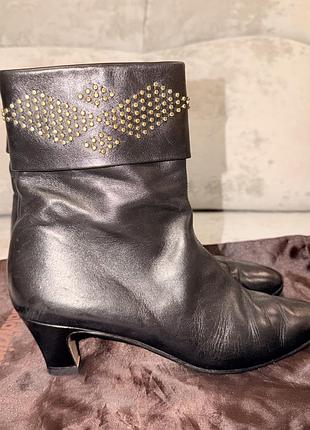 Шкіряні чобітки італія, зручні