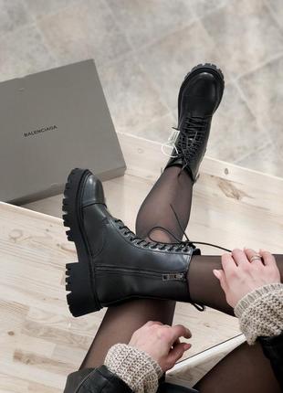 Черевики зимові з хутром tractor winter☃️☃️☃️☃️матова шкіра😎 черевики