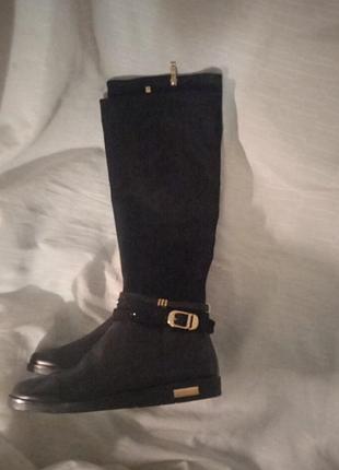 Сапоги женские высокие 38розмер 24 см стелька