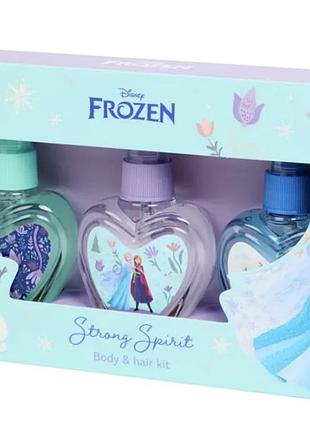 Дитячий набір frozen міст для тіла, міст для волосся, спрей для легкого розчісування волосся