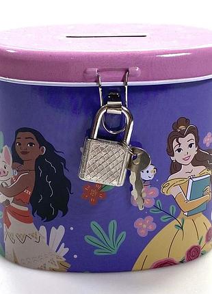 Скарбничка металева princess на замку