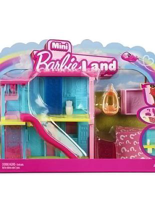 Набор-сюрприз barbie mini barbieland мини-домик розовый с голубым