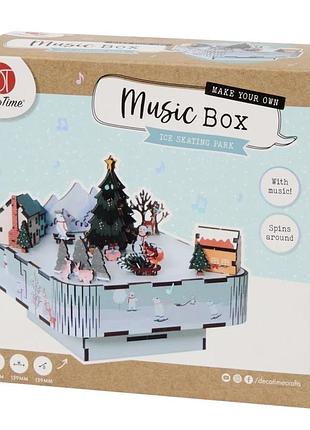 Новогодний набор для творчества “music box: ice skating park” déco time