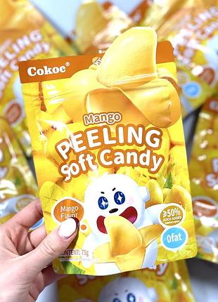 Желейные конфеты cokoc peeling soft candy mango 75 грам