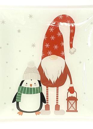 Новорічна тарілка 21 x 21 см