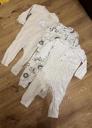 Піжама чоловічок набір чоловічків комбез для сну на малюка від 78 до 90 см