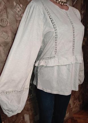 Натуральная блуза р.60