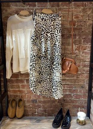 Асиметрична спідниця леопардовий принт 🤤