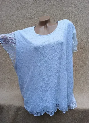 Белоснежная гипюровая маечка,р60-62🤍🤍🤍