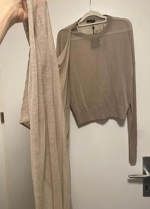 Тоненький лляний светр від massimo dutti 5