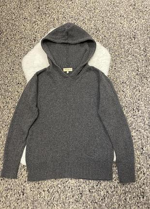 Вовняний светр кофта з капюшоном 261125