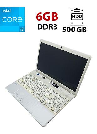 Ноутбук sony vp156 / 15.6" (1366x768) tn / intel core i3-2330m (2 (4) ядра по 2.2 ghz) / 6 gb ddr3 / 500 gb hdd / nvidia geforce