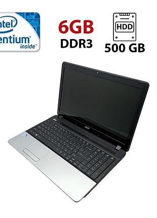 Ноутбук acer aspire e1-531 / 15.6" (1366x768) tn / intel pentium b960 (2 ядра по 2.2 ghz) / 6 gb ddr3 / 500 gb hdd / intel hd