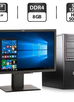 Комплект пк: компьютер fujitsu esprimo p756 e90 tower / intel core i3-6100 (2 (4) ядра по 3.7 ghz) / 8 gb ddr4 / 128 gb ssd + 500