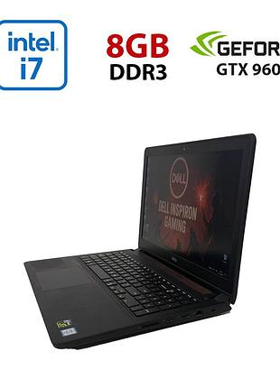 Игровой ноутбук dell inspiron 15 7559 / 15.6" (1920x1080) ips / intel core i7-6700hq (4 (8) ядра по 2.6 - 3.5 ghz) / 8 gb ddr3 /