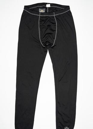 Мужские термоштаны trajan подштанники термобелье кальсоны спортивные облегающие леггинсы компрессионные размер l черные