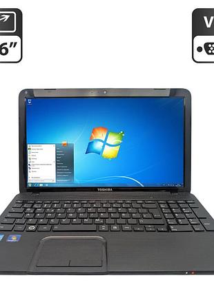 Ноутбук toshiba satellite c855 / 15.6" (1366x768) tn / intel core i3-2350m (2 (4) ядра по 2.3 ghz) / 6 gb ddr3 / 500 gb hdd /