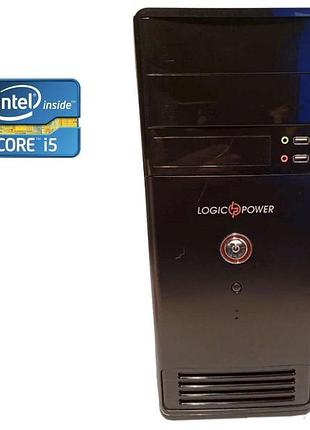 Пк б-клас logicpower tower / intel core i5-4590 (4 ядра по 3.3 - 3.7 ghz) / 8 gb ddr3 / 500 gb hdd / intel hd graphics 4600 / 370w