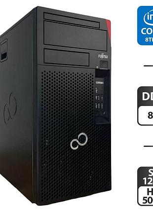 Компьютер fujitsu esprimo p758 e85 tower / intel core i5-8400 (6 ядер по 2.8 - 4.0 ghz) / 8 gb ddr4 / 128 gb ssd + 500 gb hdd /