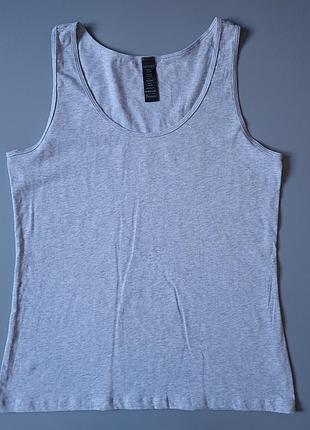 Женская хлопковая майка на широких бретелях esmara нитечка, р. l