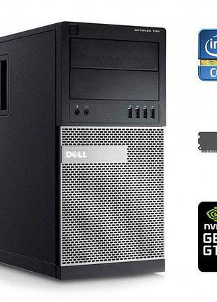 Игровой пк dell optiplex 790 tower / intel core i7-2600 (4 (8) ядра по 3.4 - 3.8 ghz) / 16 gb ddr3 / 120 gb ssd + 500 gb hdd /