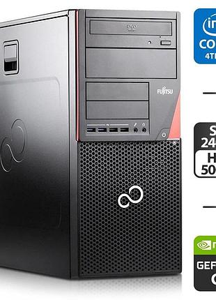 Комп'ютер fujitsu esprimo p920 e90 tower / intel core i7-4770 (4 (8) ядра по 3.4 - 3.9 ghz) / 16 gb ddr3 / 240 gb ssd + 500 gb hdd